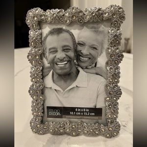 Silver Jewelled Picture Frame 4x6